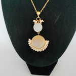 Load image into Gallery viewer, Double Pearl Duet Necklace,Lune
