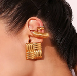 Load image into Gallery viewer, Quilted Stud Earrings Ada Jewels Accessories
