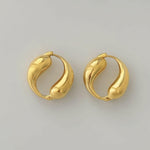 Load image into Gallery viewer, Dolphin Shaped Hoop earrings Ada Jewels Accessories
