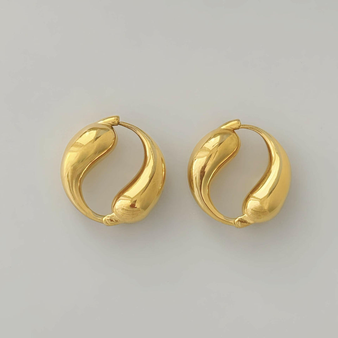 Dolphin Shaped Hoop earrings Ada Jewels Accessories