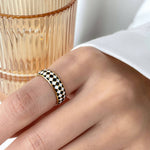 Load image into Gallery viewer, Gold and Black Ring Ada Jewels Accessories
