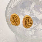 Load image into Gallery viewer, Gold Tone Spiral Earrings Ada Jewels Accessories
