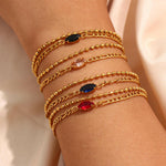 Load image into Gallery viewer, Zircon Gold Bracelet Ada Jewels Accessories
