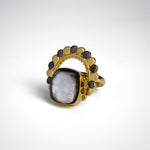 Load image into Gallery viewer, Grayscale Galaxy Ring, Noir
