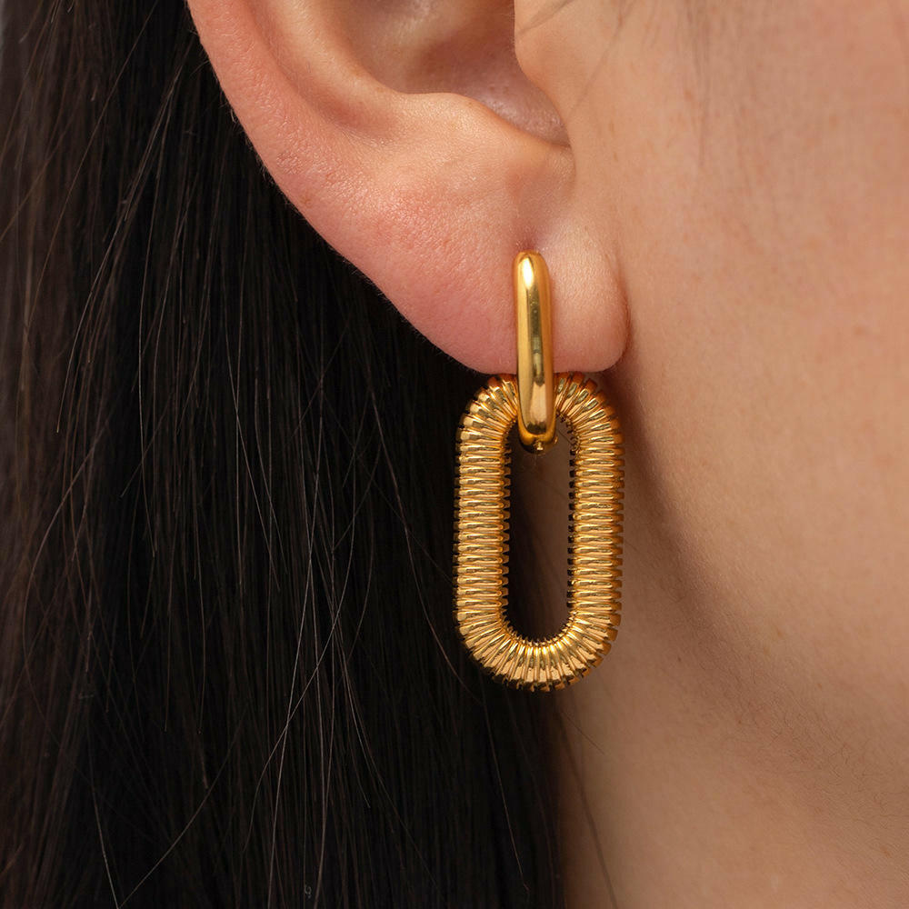 Double Hoop Spiral-Shaped Earrings Ada Jewels Accessories