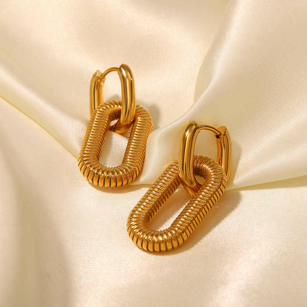 Double Hoop Spiral-Shaped Earrings Ada Jewels Accessories